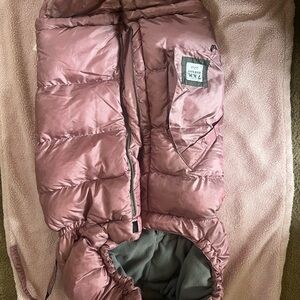 7AM Enfant Pink Puffer Baby Bunting